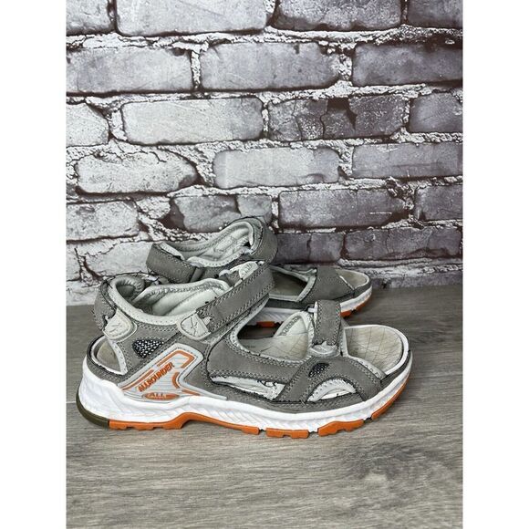 Mephisto Allrounder Lagoona Larmessa Grey Nubuck Textile Strap Sandals Women 10M - Picture 16 of 16